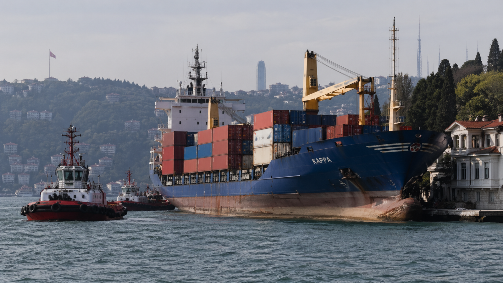 İstanbul Boğazı’nda KAPPA Alarmı: Yeniköy Açıklarında Karaya Oturan Konteyner Gemisi Başarıyla Kurtarıldı